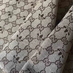 GJ06 Jacquard Fabric Brown | Collaboration fabric for shoes and clothing