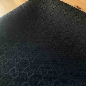 GJ09 Black Canvas Fabric with big patterns