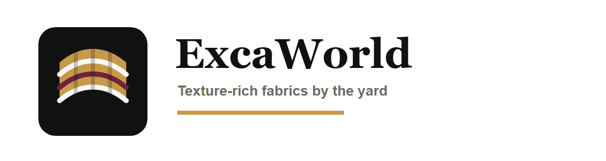 ExcaWorld fabric store logo