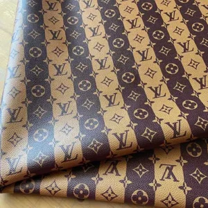 LL28 Brown Leather material with stripes
