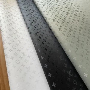 LL58 Reflective Vinyl Fabric By The Yard WHITE