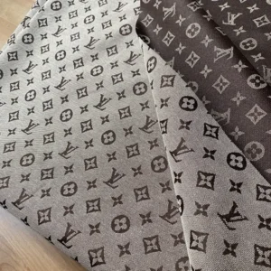 LJ01 Brown Jacquard Fabric