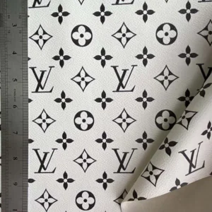 LL67 White Leather Fabric