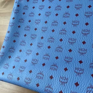 ML03 Leather Fabric Blue