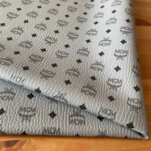 ML06 Grey Leather Fabric for hats, bags, upholstery, crafting