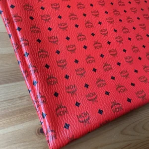 ML02 Red Leather Fabric