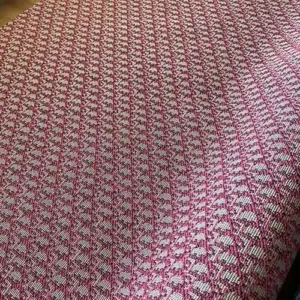 DJ15 Pink Jacquard Fabric with little patterns for Sneaker Customizing, Shoes, Bags
