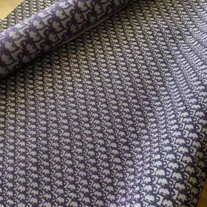 DJ22 Purple Jacquard Fabric with Mini Pattern