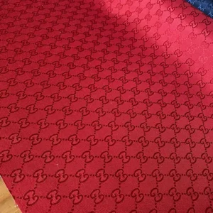GJ17 Jacquard Fabric RED by the yard