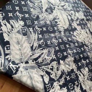 LC11 Poplin Fabric with leaf pattern | 0 cotton fabric