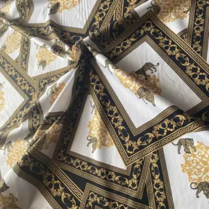 VC03 Baroque Patterned Fabric including tiger motifs
