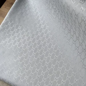 GJ04 White Jacquard Fabric
